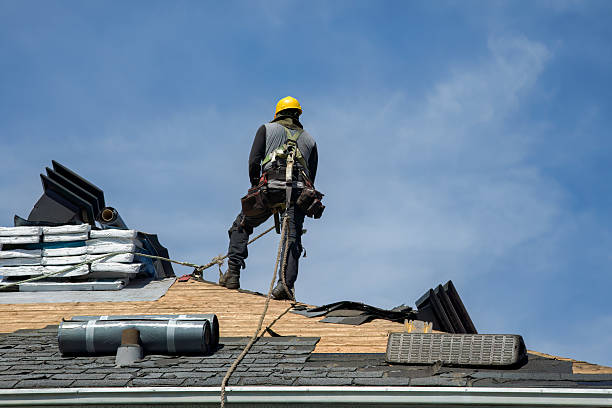 Professional Gutter Installation technician working in Port Republic, MD